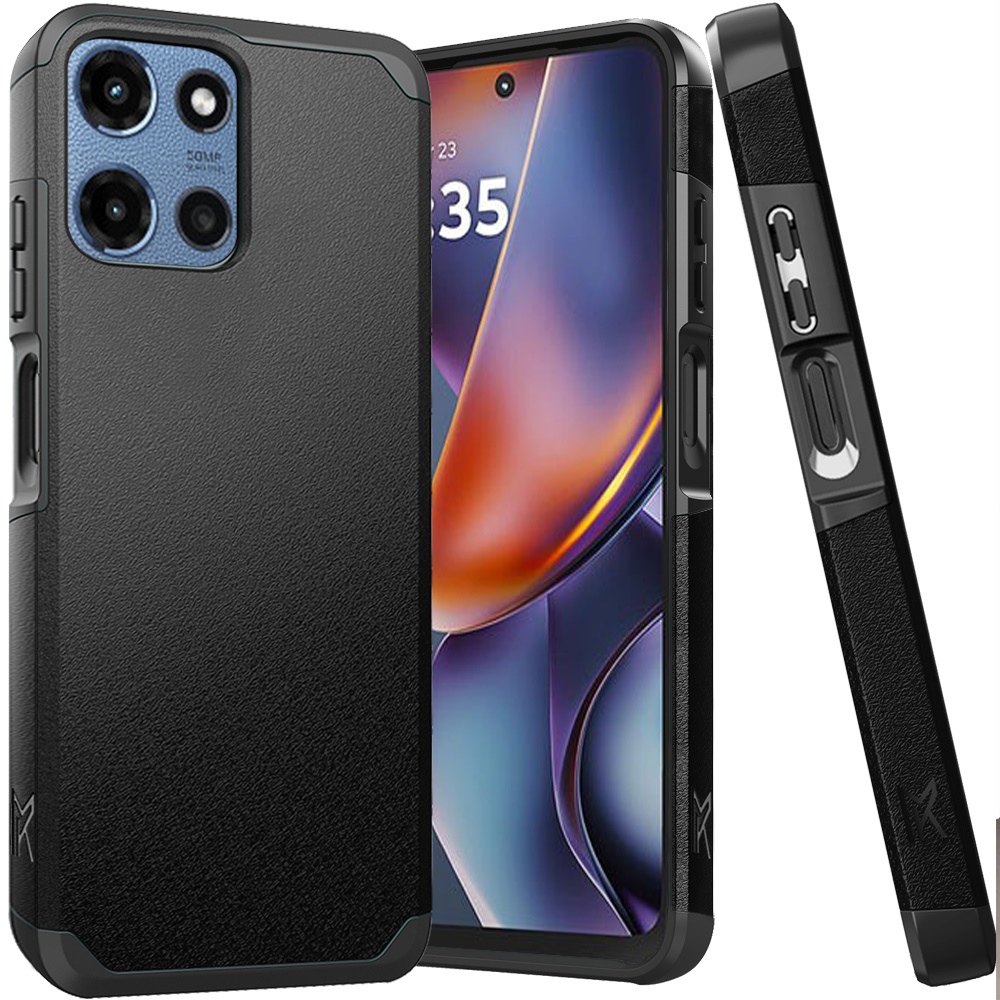 for moto g 5g 2025/2026 g play 2026 (original series) tough strong shockproof hybrid in slide out package black