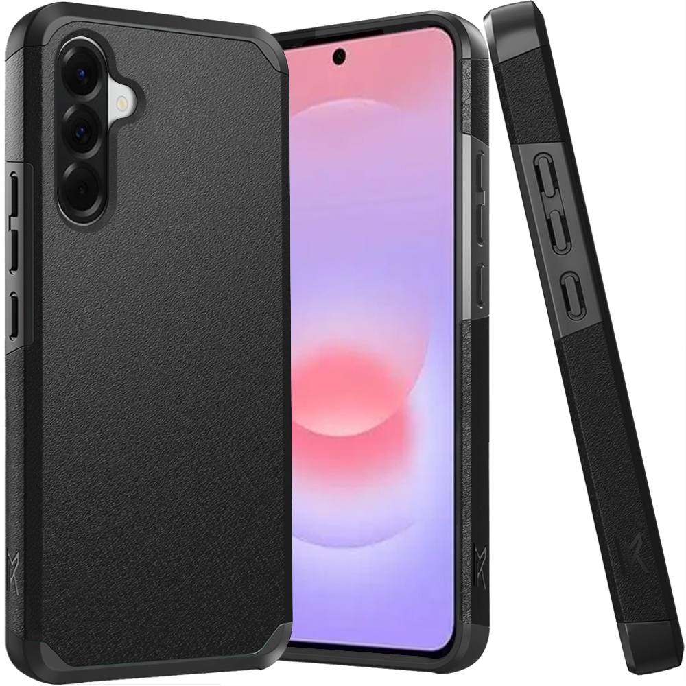 for samsung galaxy a37 tough strong hybrid (magnet mount friendly) case cover black