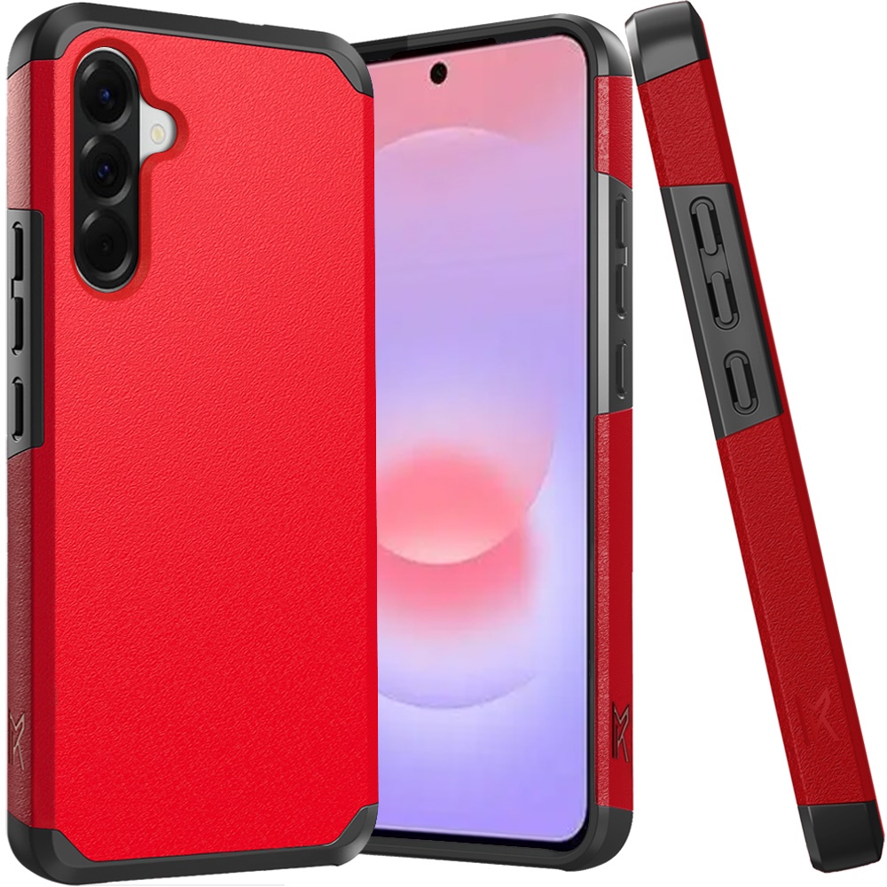 for samsung galaxy a37 tough strong hybrid (magnet mount friendly) case cover red
