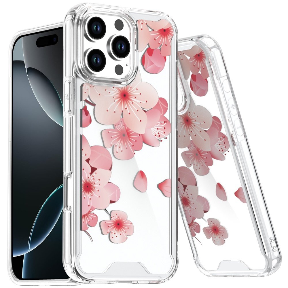 for iphone 16 pro max 6.9 beautiful tpu designs case case cherry blossom