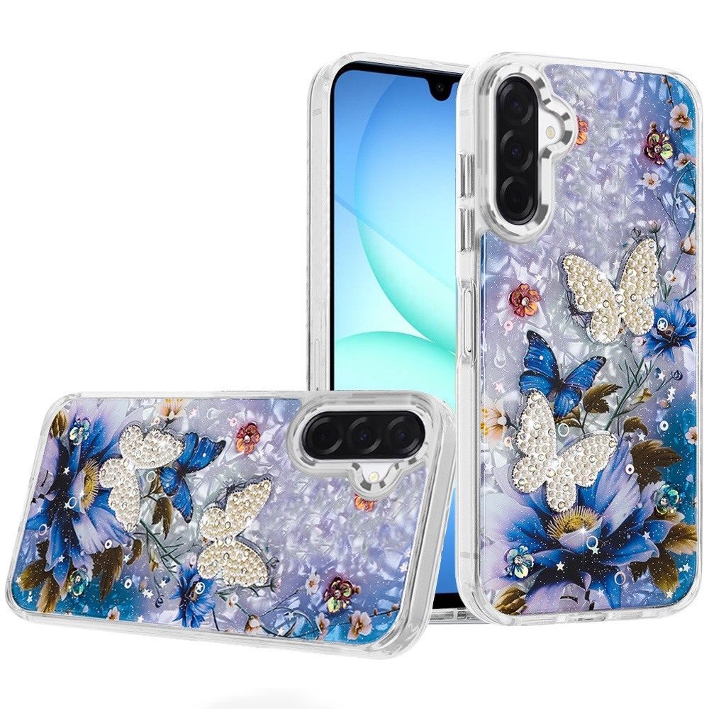 for samsung a17 5g epoxy glitter butterfly ornaments design hq metal buttons hybrid 1