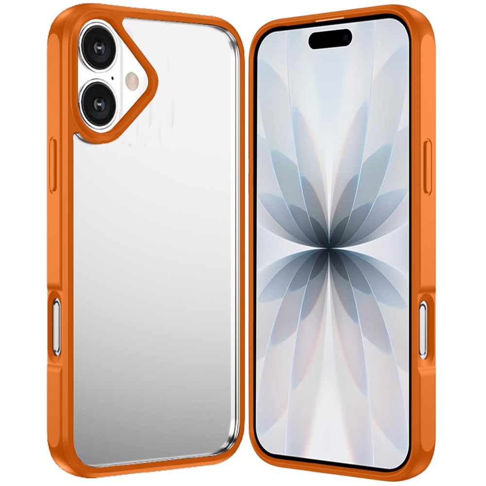 for iphone 17 hq transparent thick 2.0mm hybrid case cosmic orange