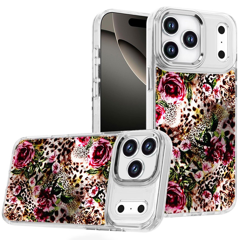 for iphone 17 pro max beautiful epoxy designs with chrome metallic edges hybrid 1