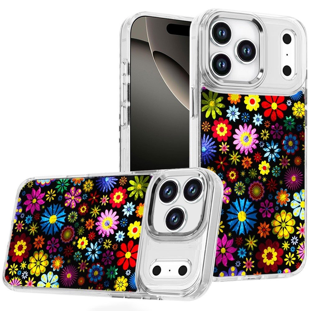 for iphone 17 pro max beautiful epoxy designs with chrome metallic edges hybrid 2