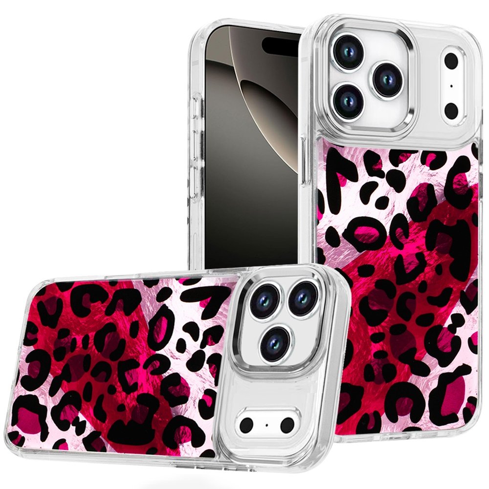 for iphone 17 pro max beautiful epoxy designs with chrome metallic edges hybrid 4