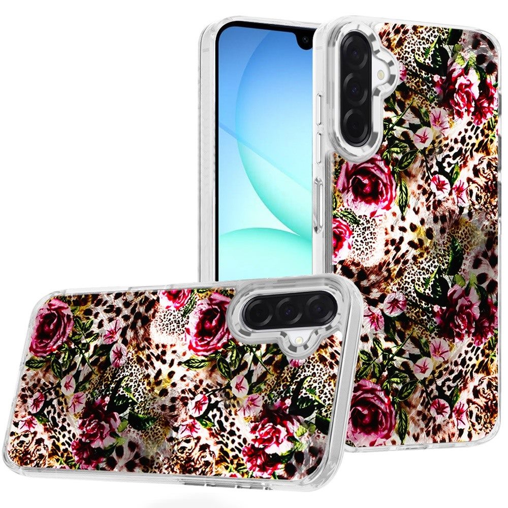 for samsung a17 5g beautiful epoxy designs with chrome metallic edges hybrid 1