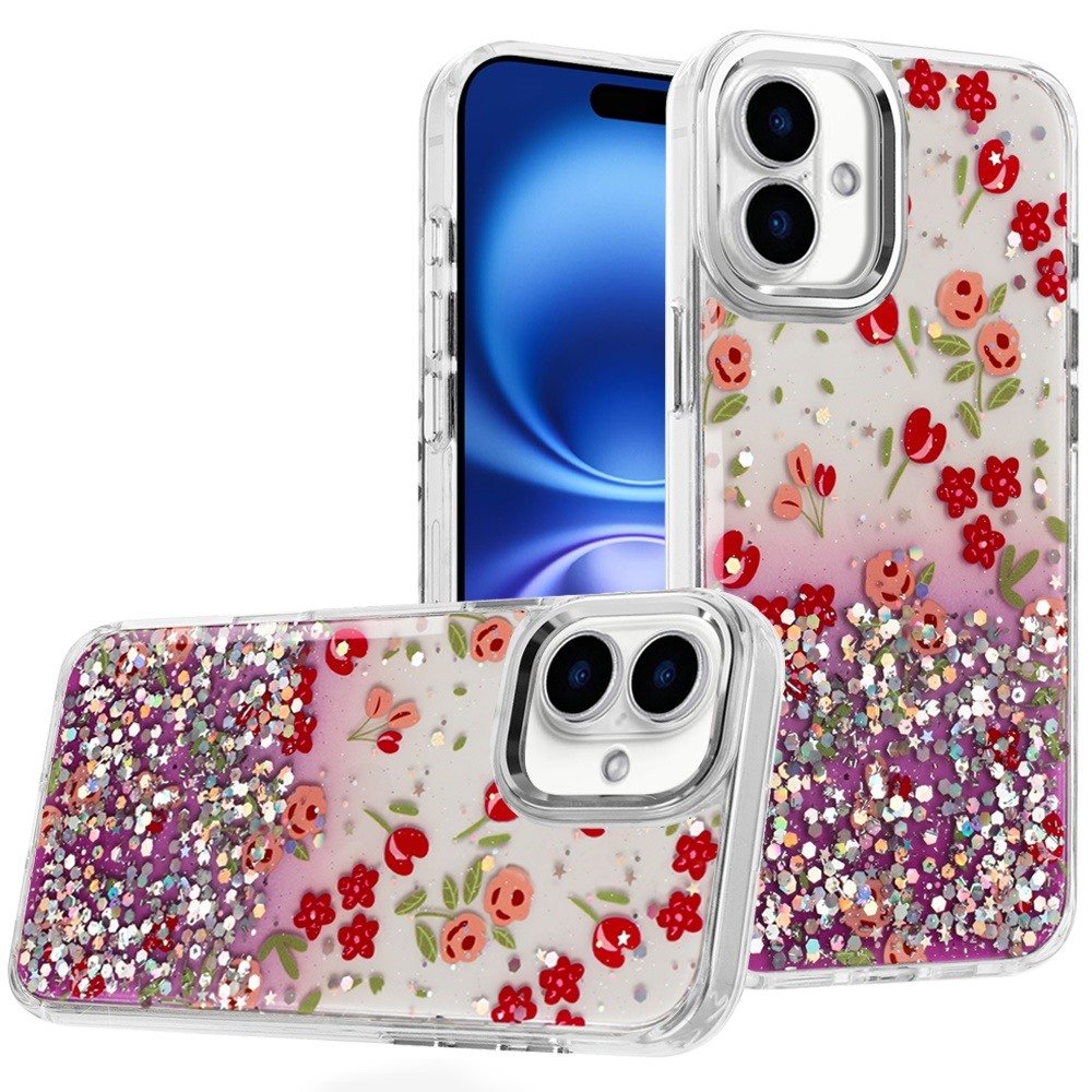 for iphone 17 beautiful epoxy designs with chrome metallic edges hybrid 5