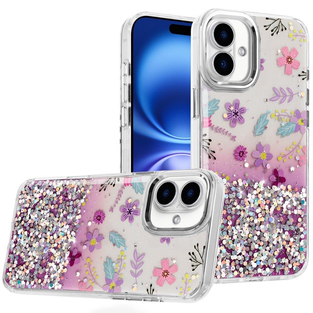 for iphone 17 beautiful epoxy designs with chrome metallic edges hybrid 6