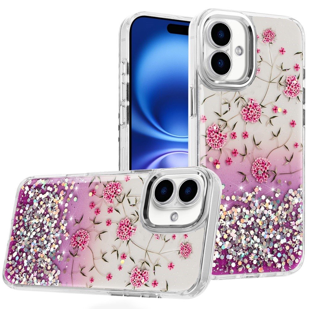for iphone 17 beautiful epoxy designs with chrome metallic edges hybrid 8