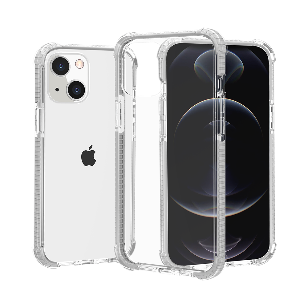 for ip15 pro max acrylic tough 2.5mm transparent shockproof hybrid case cover white