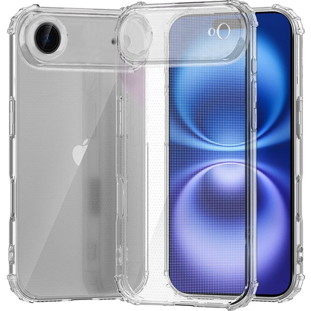 for iphone 17 air shockproof transparent thick tpu case cover clear