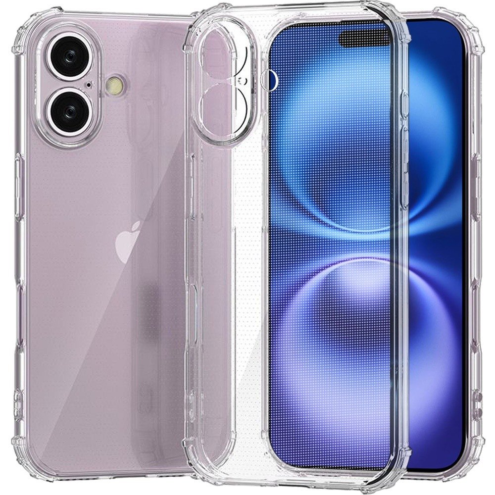 for iphone 17 shockproof transparent thick tpu case cover clear