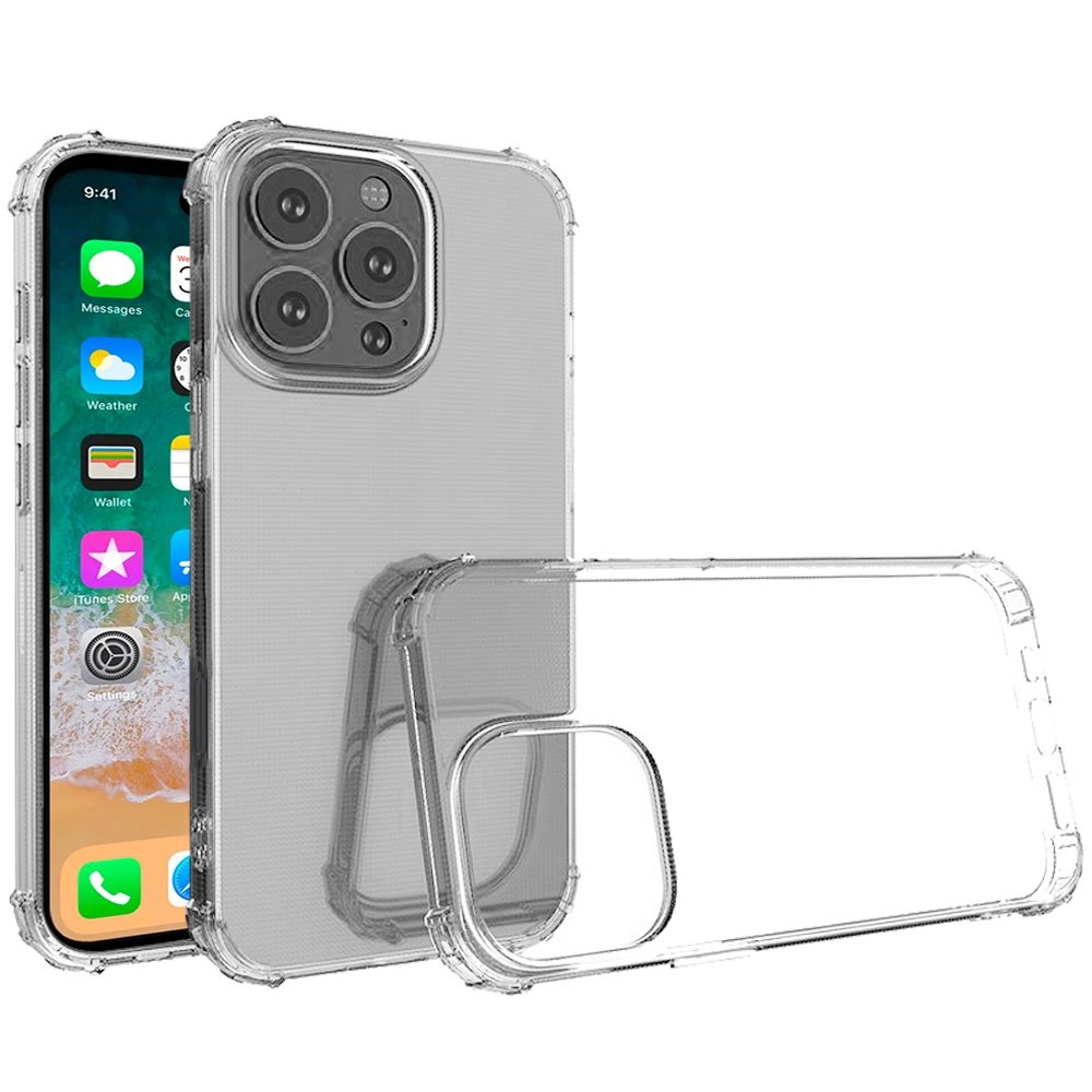 for iphone 16 pro max 6.9 inch shockproof transparent thick tpu case cover clear