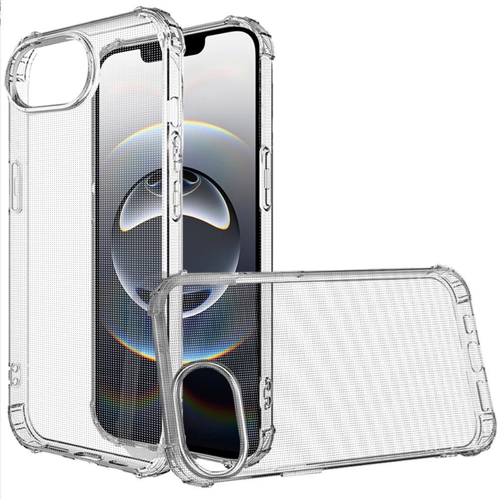 for iphone 17e / 16e / se4 shockproof transparent thick tpu case cover clear