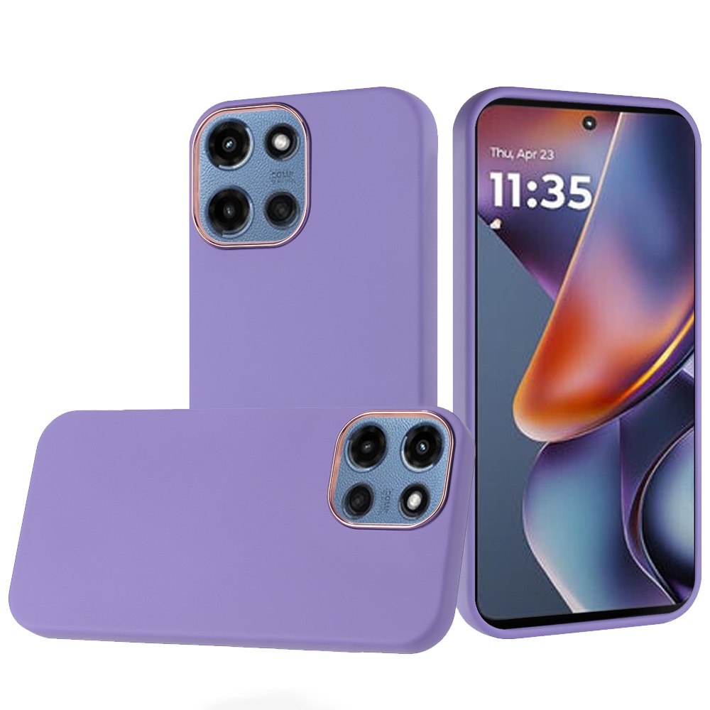 for moto g 5g 2025/2026 g play 2026 classy slick chromed around hybrid case cover dark purple