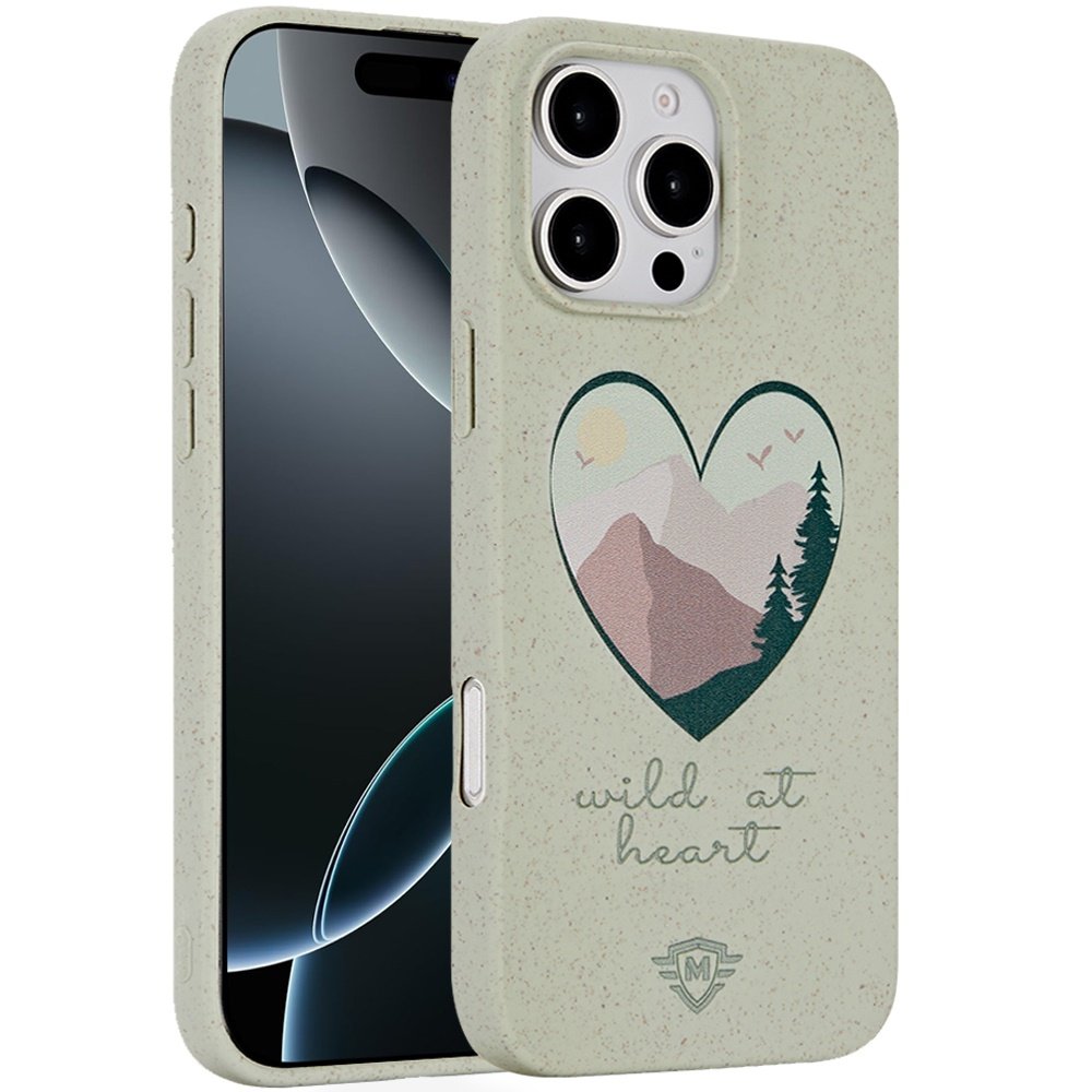 for iphone 16 pro 6.3 inch bio degradable case wild at heart