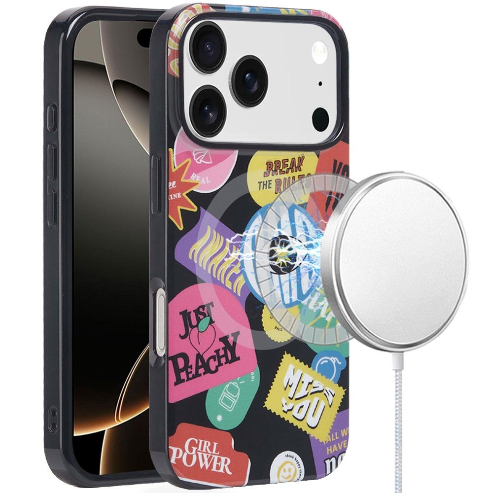 for iphone 17 pro [magnetic] double layer design imd case fashion rebel