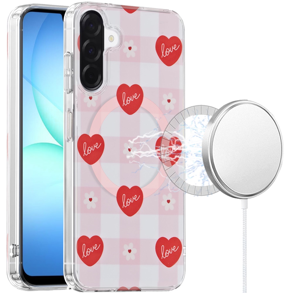 for samsung a17 5g double layers imd case with magsafe a