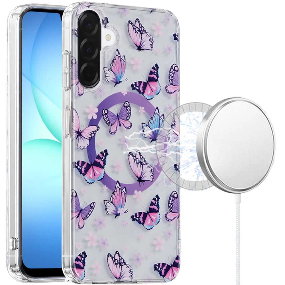 for samsung a17 5g double layers imd case with magsafe e