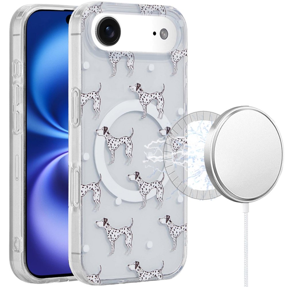 for iphone 17 air [magnetic] double layer design imd case dogs