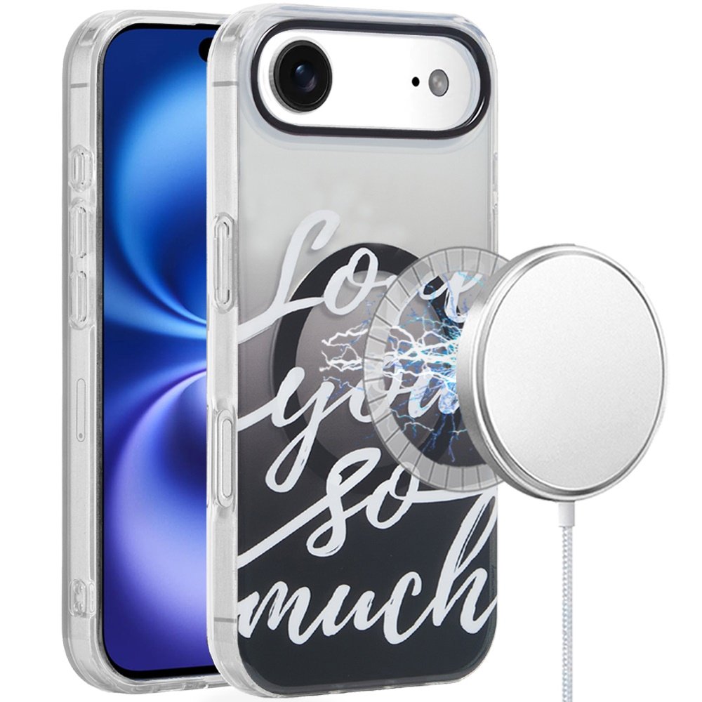 for iphone 17 air [magnetic] double layer design imd case love you so much