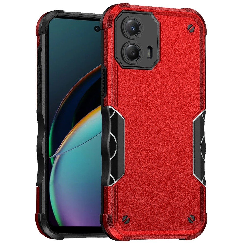 for motorola moto g 5g 2024 exquisite tough shockproof hybrid case cover red
