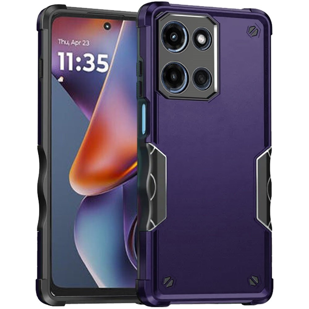 for moto g 5g 2025/2026 g play 2026 exquisite tough shockproof hybrid case cover dark purple