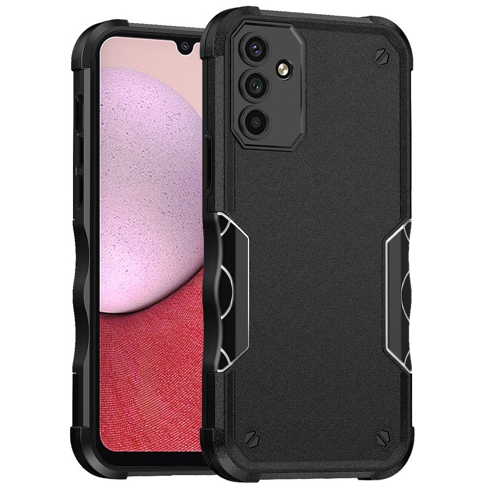 for samsung a14 5g exquisite tough shockproof hybrid case cover black