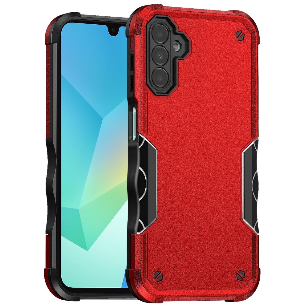 for samsung a16 5g exquisite tough shockproof hybrid case cover red