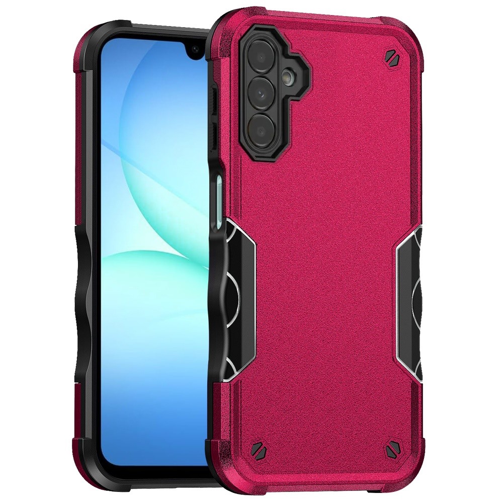 for samsung a17 5g exquisite tough shockproof hybrid case cover hot pink