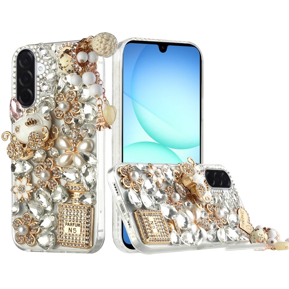 for samsung a17 5g full diamond with ornaments case cover ultimate multi ornament