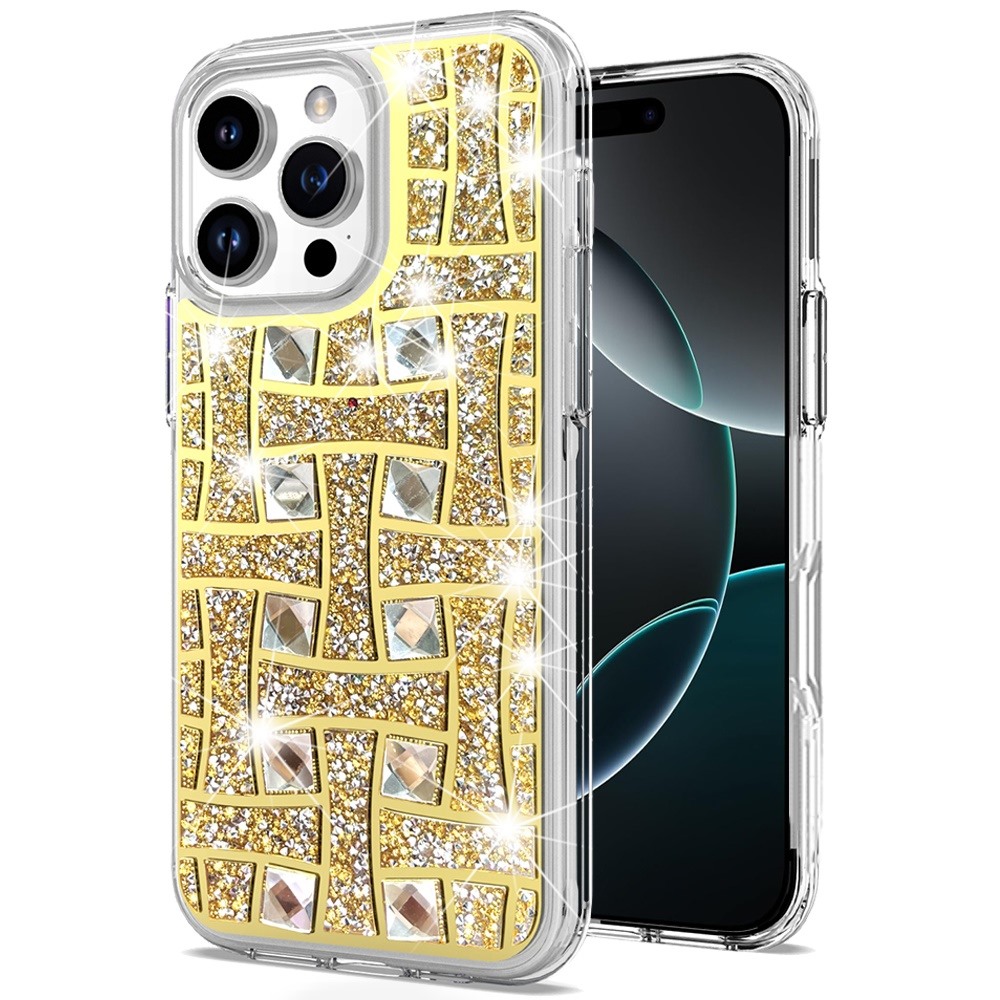 for iphone 16 pro max 6.9 inch bling hybrid case cover i