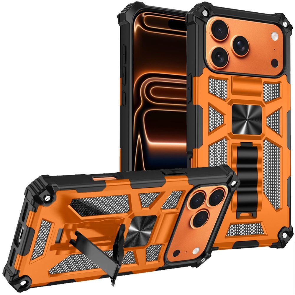 for iphone 17 pro machine design hybrid with kickstand cosmic orange