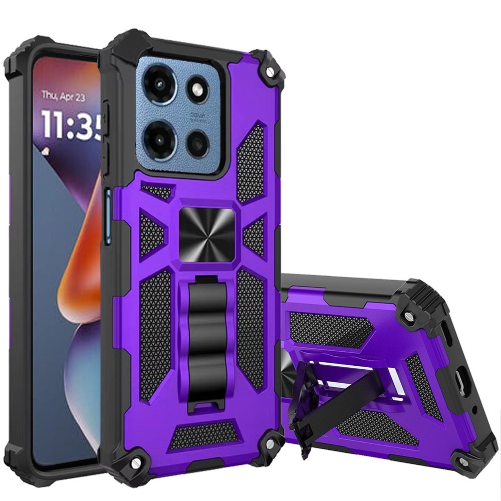 for moto g 5g 2025/2026 g play 2026 machine design hybrid with kickstand purple