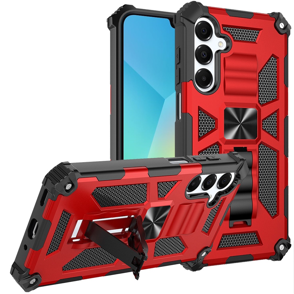 for samsung a16 5g machine design hybrid with kickstand red