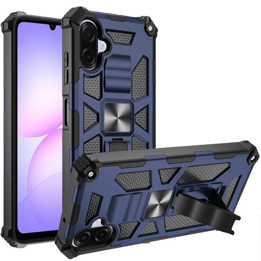 for samsung galaxy a07 machine design hybrid with kickstand dark blue