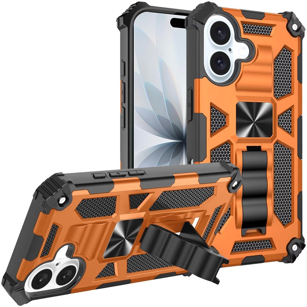 for iphone 17 machine design hybrid with kickstand cosmic orange
