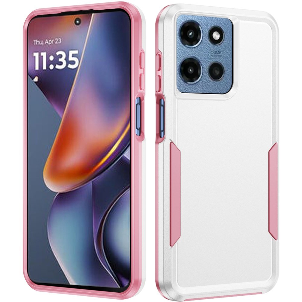 for moto g 5g 2025/2026 g play 2026 tough hybrid case white