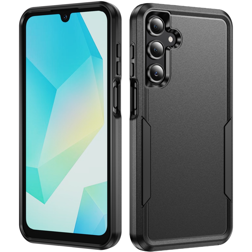 for samsung a16 5g tough hybrid case black