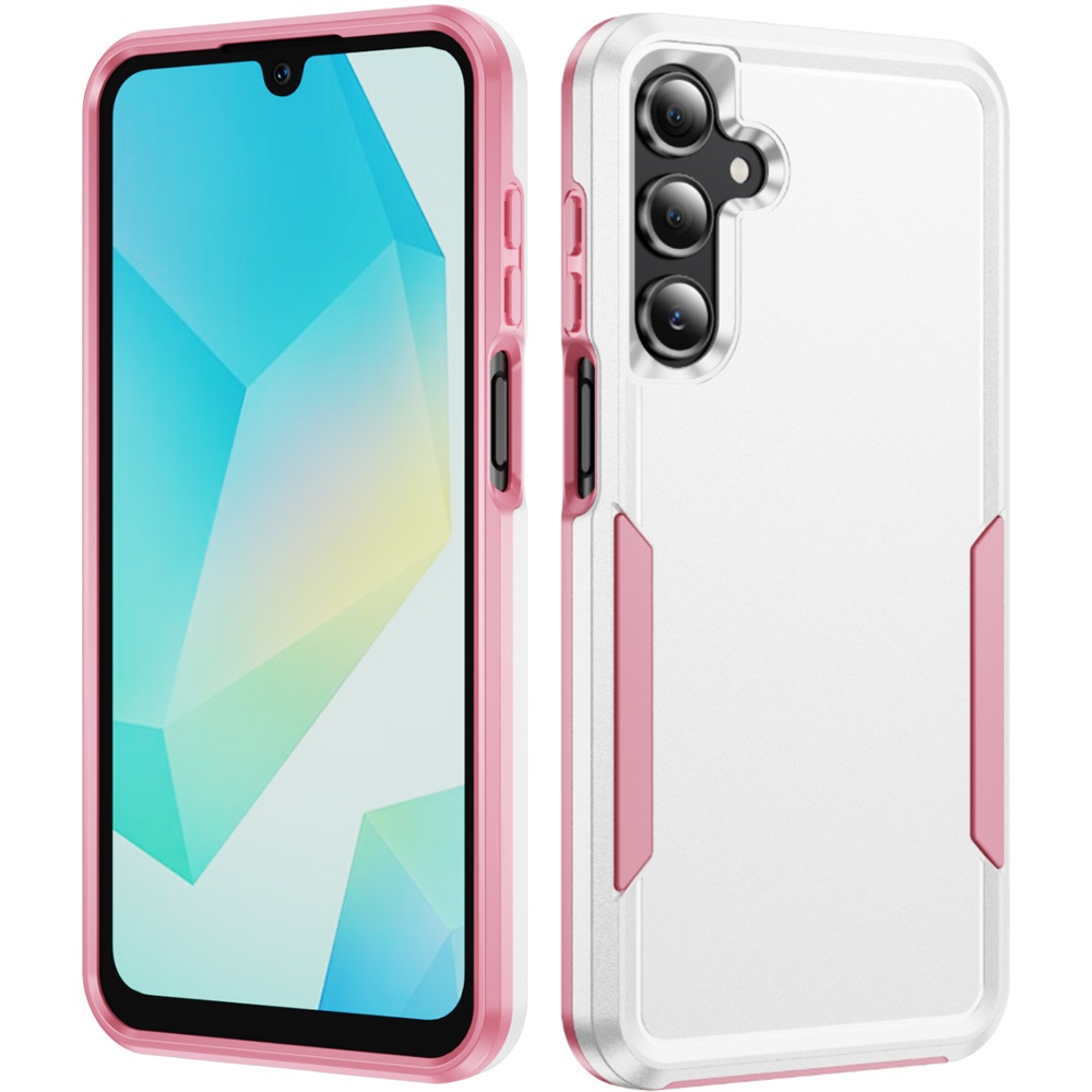 for samsung a16 5g tough hybrid case white