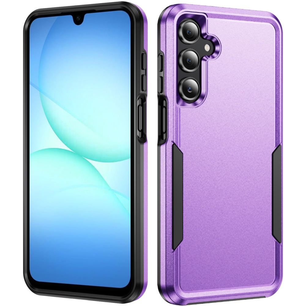 for samsung a17 5g tough hybrid case purple
