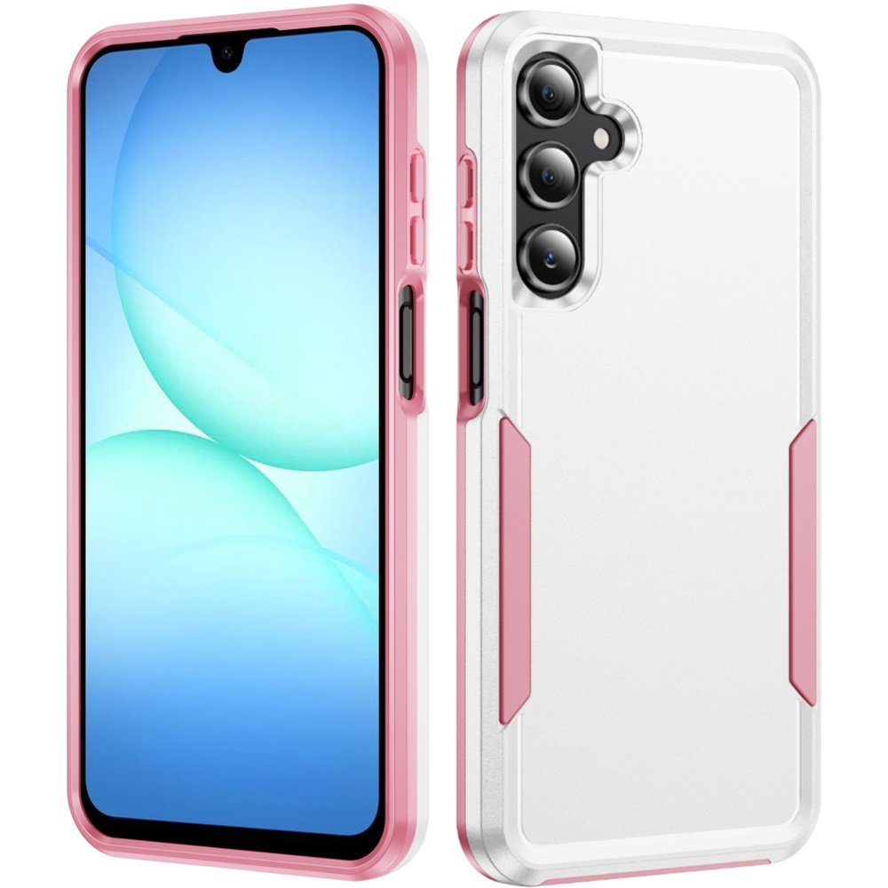for samsung a17 5g tough hybrid case white