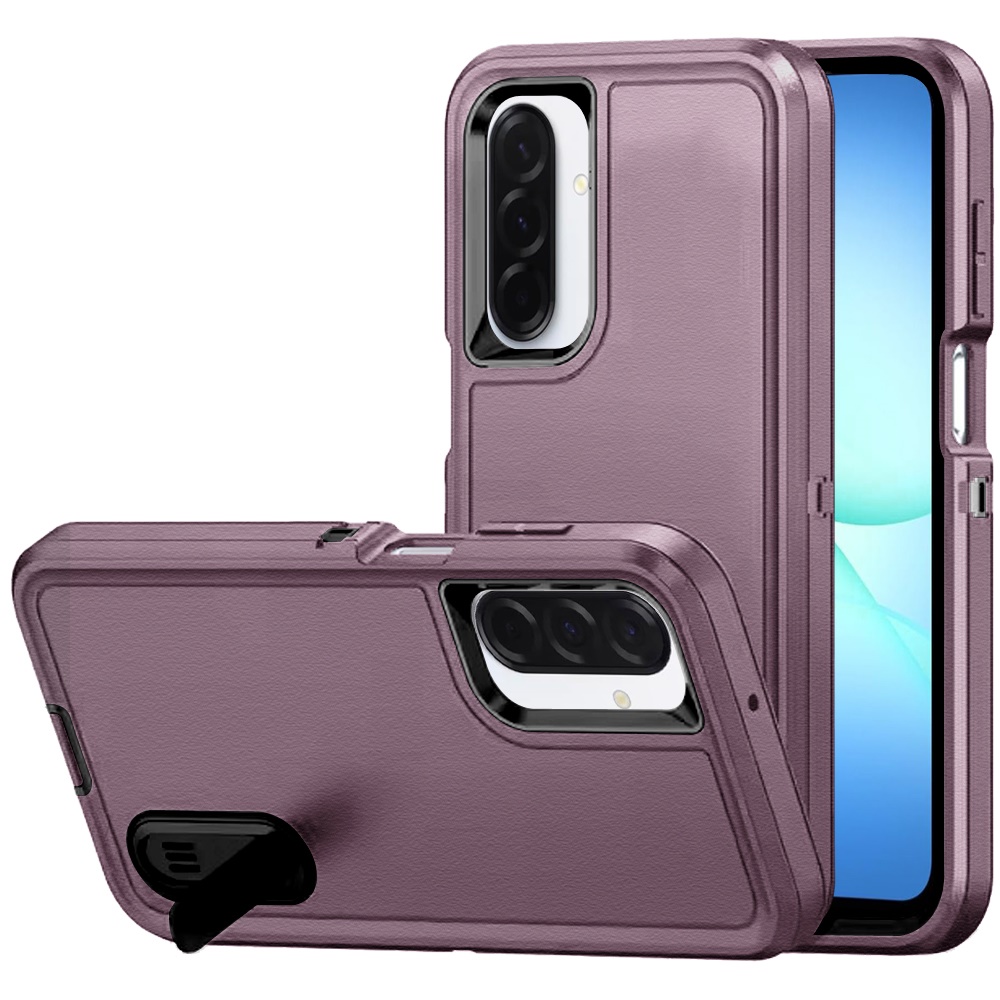for samsung a17 5g peak 3in1 toughest hybrid with stand cover case burgundy/black
