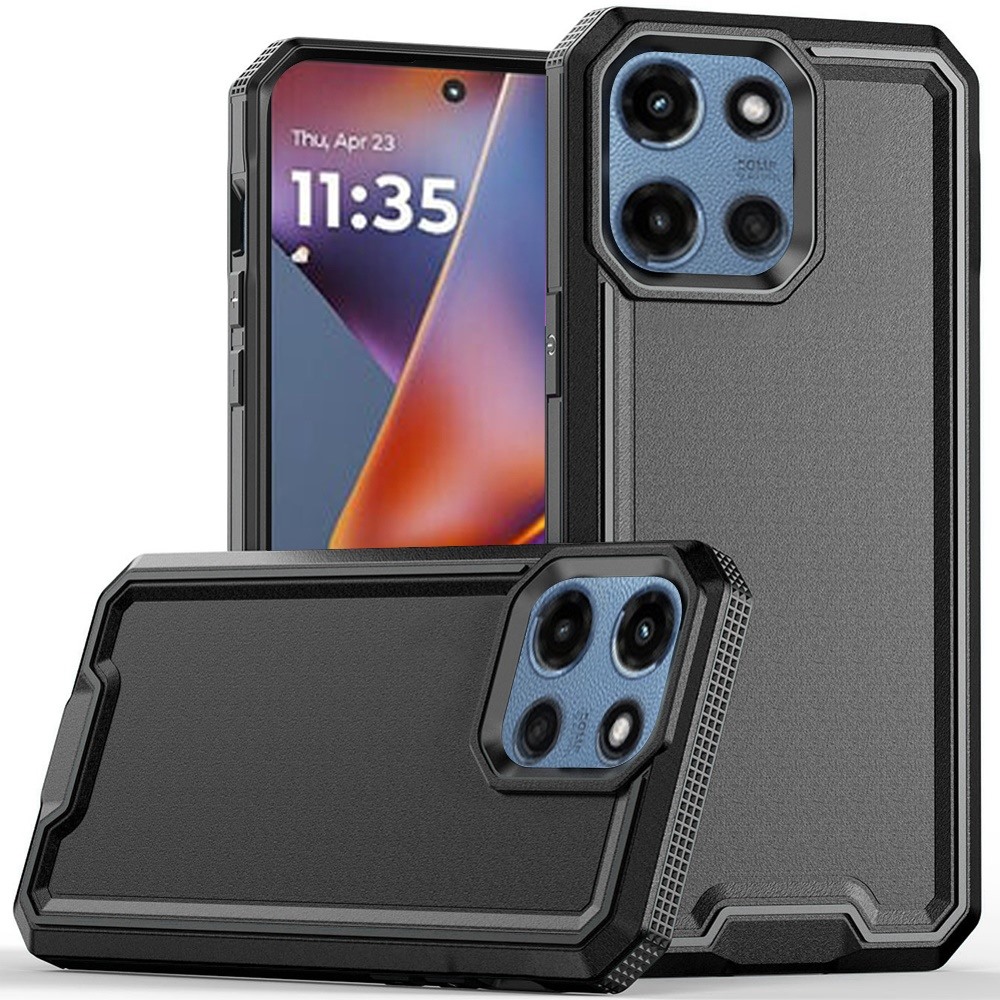 for moto g 5g 2025/2026 g play 2026 rank tough strong modern fused hybrid case cover black