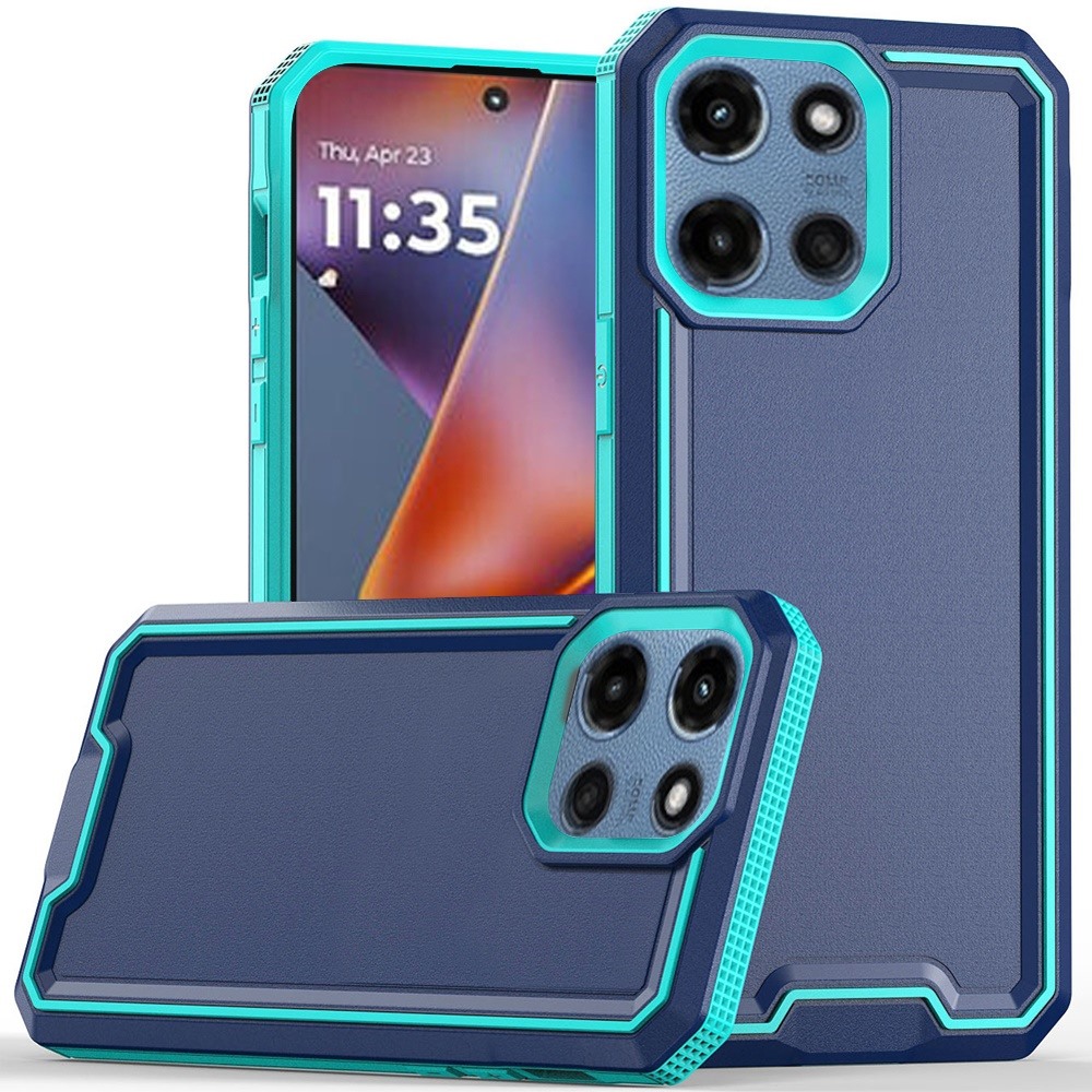 for moto g 5g 2025/2026 g play 2026 rank tough strong modern fused hybrid case cover blue