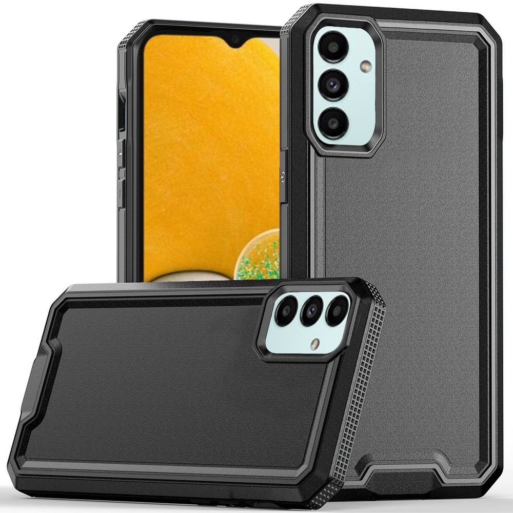 for samsung a13 5g rank tough strong modern fused hybrid case cover black