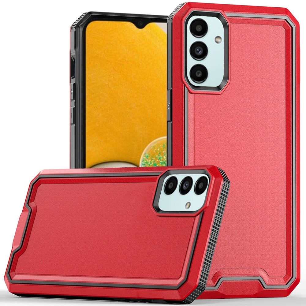 for samsung a13 5g rank tough strong modern fused hybrid case cover red