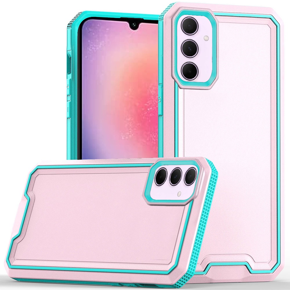 for samsung galaxy a26 rank tough strong modern fused hybrid case cover light pink