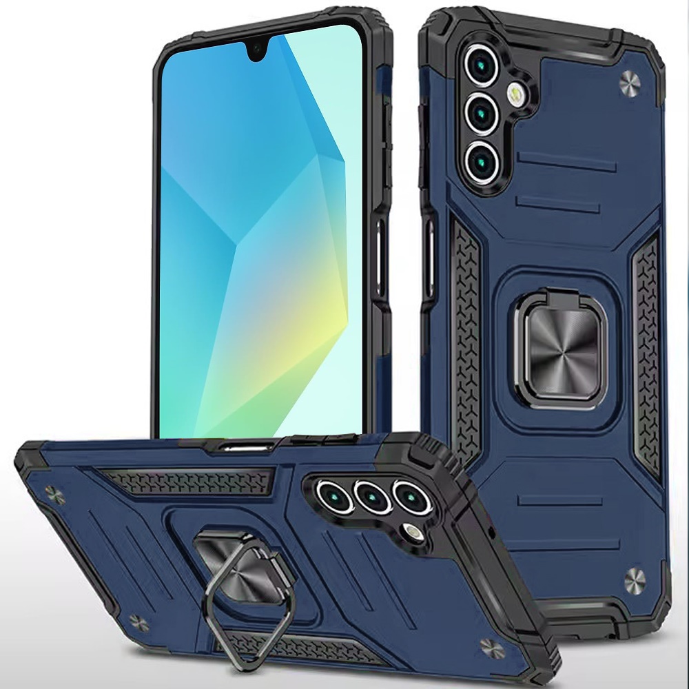 for samsung a16 5g robust magnetic kickstand hybrid case cover blue