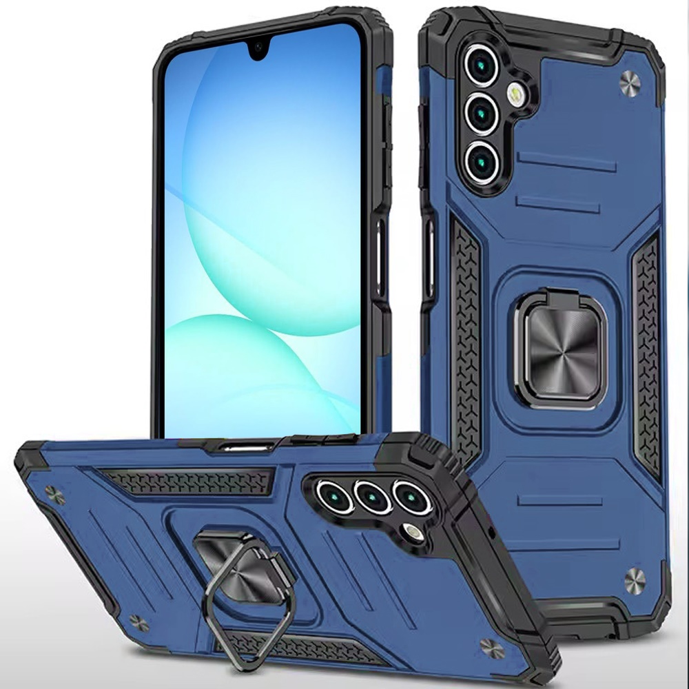 for samsung a17 5g robust magnetic kickstand hybrid case cover blue